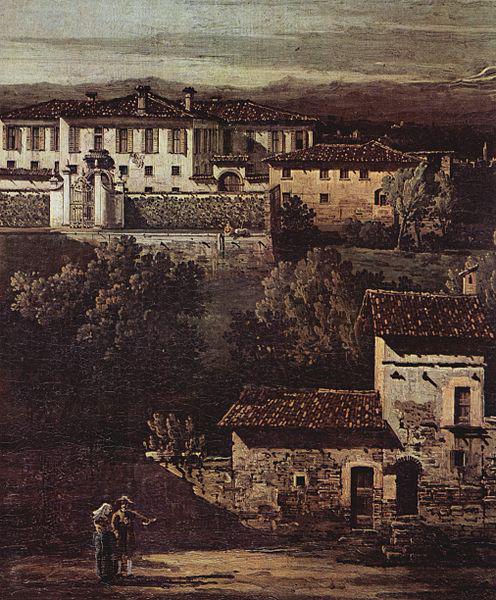 Bernardo Bellotto Das Dorf Gazzada, Blick von Sud-Ost auf die Villa Melzi d'Eril